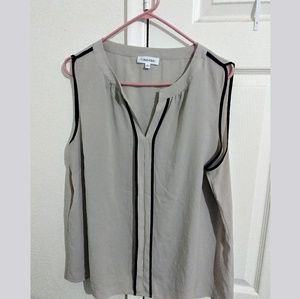 Calvin Klein sleeveless blouse